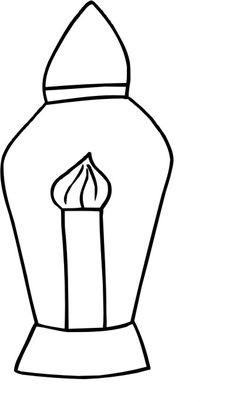 Online coloring book: Electric torch coloring page